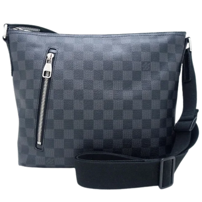 Grey Canvas Louis Vuitton Shoulder Bags