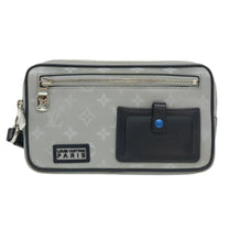 Thumbnail of Vintage Grey Fabric Louis Vuitton Clutch - Image 10