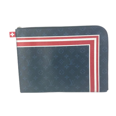 Vintage Navy Fabric Louis Vuitton Bagatelle