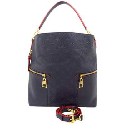 Pre-Owned Navy Leather Louis Vuitton Crossbody Bag