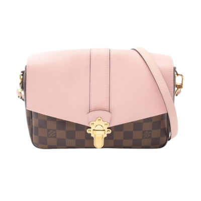Pre-Owned Pink Canvas Louis Vuitton Shoulder Bags