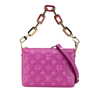 Pre-Owned Pink Canvas Louis Vuitton Coussin