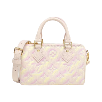 Vintage Pink Fabric Louis Vuitton Speedy