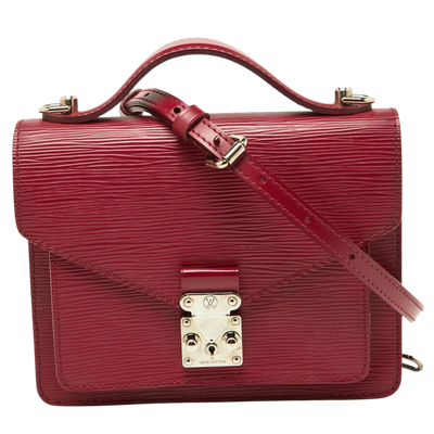 Vintage Pink Leather Louis Vuitton Monceau