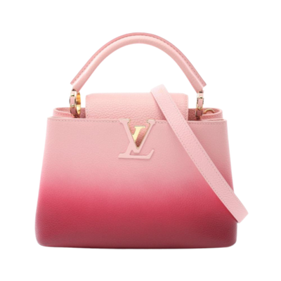 Pink Leather Louis Vuitton Capucines