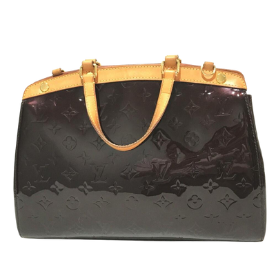 Purple Fabric Louis Vuitton Handbag