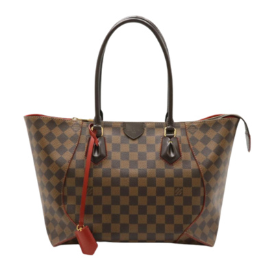 Pre-Owned Red Canvas Louis Vuitton Tote