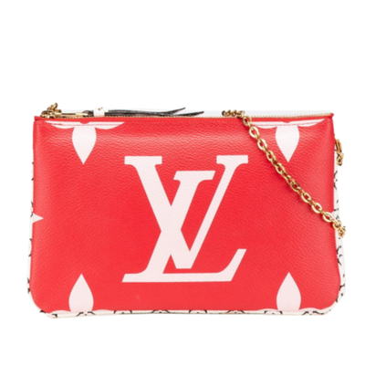 Vintage Red Canvas Louis Vuitton Shoulder Bags