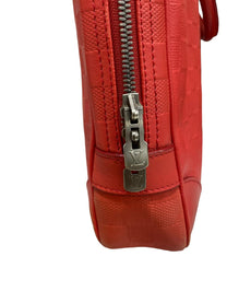 Thumbnail of Red Leather Louis Vuitton Handbag - Image 10