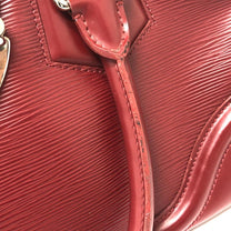 Thumbnail of Vintage Red Leather Louis Vuitton Bowling Vanity - Image 10