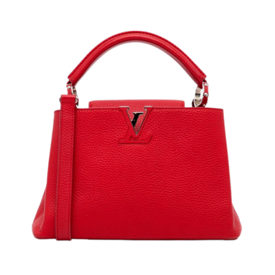Pre-Owned Red Leather Louis Vuitton Capucines