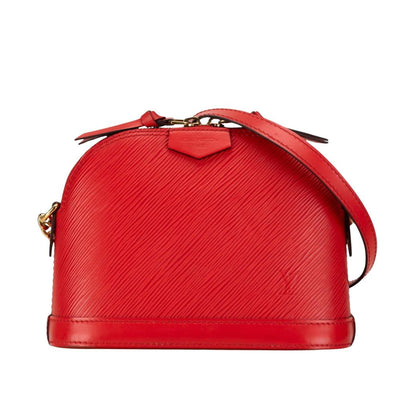 Red Leather Louis Vuitton Alma