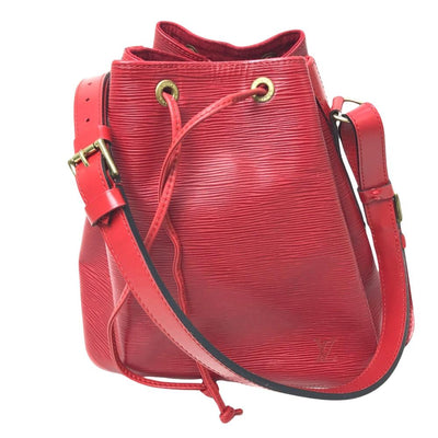 Red Leather Louis Vuitton Noe