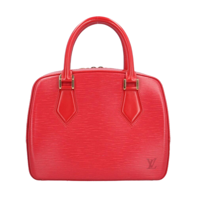 Pre-Owned Red Leather Louis Vuitton Sablon