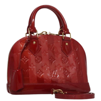 Thumbnail of Vintage Red Leather Louis Vuitton Alma - Image 1