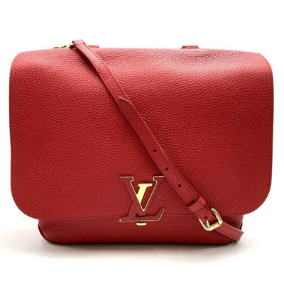 Pre-Owned Red Leather Louis Vuitton Handbag