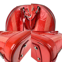 Thumbnail of Red Leather Louis Vuitton Alma - Image 3