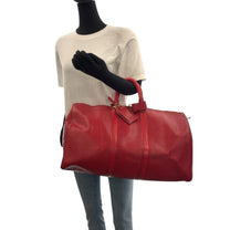 Thumbnail of Pre-Owned Red Leather Louis Vuitton Keepall - Image 3