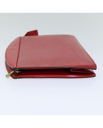 Thumbnail of Red Leather Louis Vuitton Clutch - Image 4