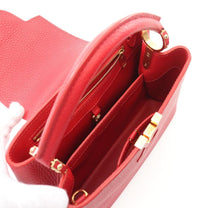Thumbnail of Red Leather Louis Vuitton Capucines - Image 4