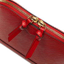 Thumbnail of Vintage Red Leather Louis Vuitton Alma - Image 6