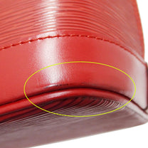 Thumbnail of Vintage Red Leather Louis Vuitton Handbag - Image 8