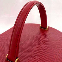 Thumbnail of Red Leather Louis Vuitton Bucket Bag - Image 8