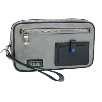 Vintage Silver Leather Louis Vuitton Clutch