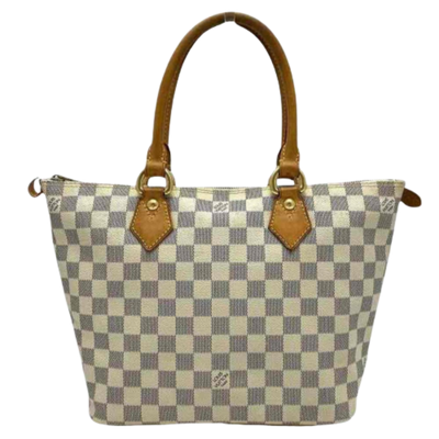 Pre-Owned White Canvas Louis Vuitton Saleya