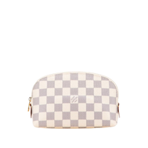 Thumbnail of White Canvas Louis Vuitton Cosmetic Pouch - Image 1