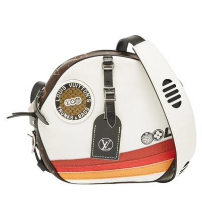 Pre-Owned White Canvas Louis Vuitton Boite Chapeau