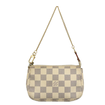 Vintage White Canvas Louis Vuitton Pochette Accessoires