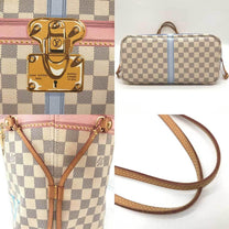 Thumbnail of White Canvas Louis Vuitton Neverfull - Image 3
