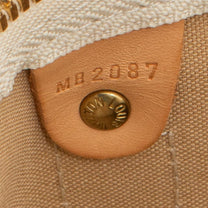Thumbnail of Vintage White Canvas Louis Vuitton Keepall - Image 8