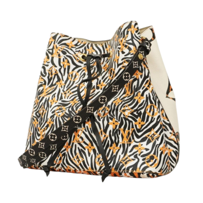 Vintage White Fabric Louis Vuitton Shoulder Bags