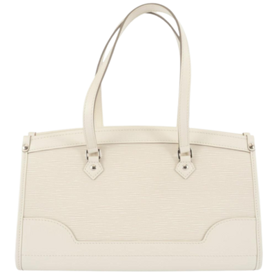 Pre-Owned White Leather Louis Vuitton Madeleine