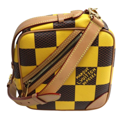 Yellow Canvas Louis Vuitton Messenger