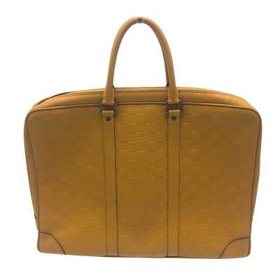 Vintage Yellow Fabric Louis Vuitton Bagatelle