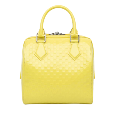 Pre-Owned Yellow Leather Louis Vuitton Speedy