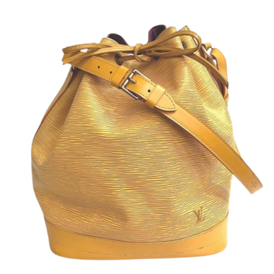 Vintage Yellow Leather Louis Vuitton Noe