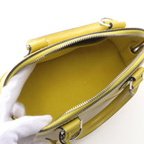 Thumbnail of Pre-Owned Yellow Leather Louis Vuitton Alma - Image 3