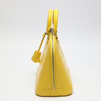 Thumbnail of Pre-Owned Yellow Leather Louis Vuitton Alma - Image 4