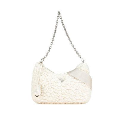 Vintage Beige Canvas Prada Handbag