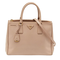 Thumbnail of Beige Leather Prada Tote - Image 1
