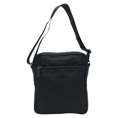 Pre-Owned Black Canvas Prada Tessuto