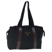 Thumbnail of Vintage Black Fabric Prada Shoulder Bag - Image 1