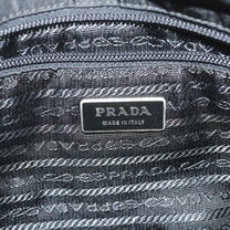 Thumbnail of Vintage Black Fabric Prada Shoulder Bag - Image 9