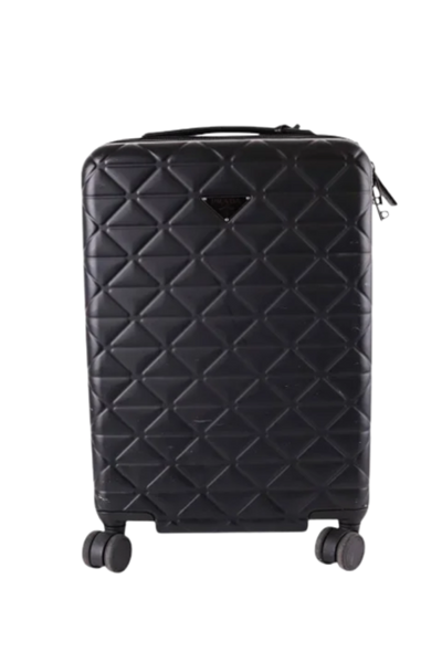 Black Fabric Prada Travel Bag