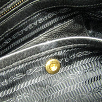 Thumbnail of Vintage Black Leather Prada Tote - Image 10