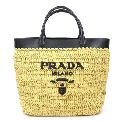 Vintage Black Leather Prada Handbag